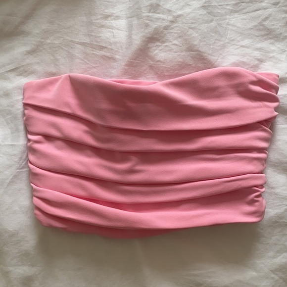 COPY - NWOT Zara Ruched Cropped Bustier XS - Picture 2 of 6